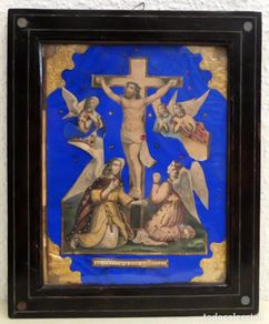 Arte: EL CRISTO DE LOS ANGELES. COMPOSICION RELIGIOSA DEL SIGLO XIX